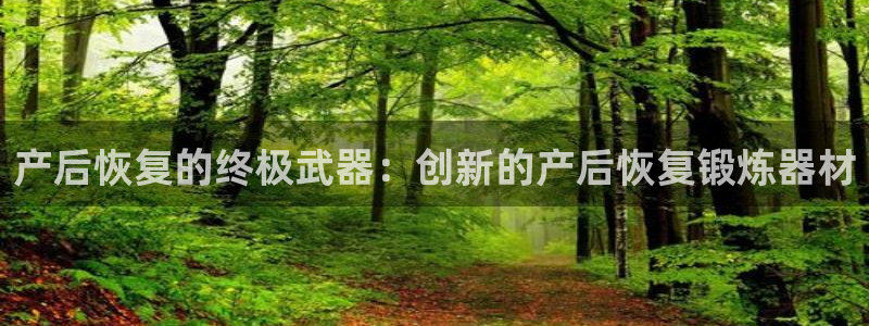 征途国际神州：产后恢复的终极武器：创新的产后恢复锻炼器材