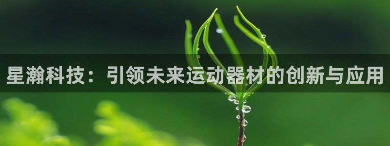征途国际娱乐是那个系列的台子：星瀚科技：引领未来运动器材的创